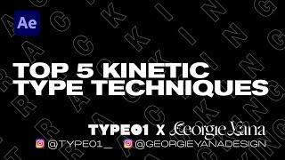 Top 5 Typography Techniques in After Effects | Kinetic Type Tutorial