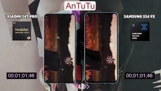 Samsung Galaxy S24 FE vs Xiaomi 14T Pro Antutu Comparison