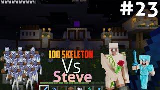 I fight with 100  skeleton to make my castle butiful |Mincraft #views #minecraft #viralvideos