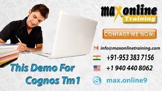 Cognos TM1 Training Videos | Cognos TM1 Tutorial | Max OnlineTraining