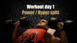 Natural Bodybuilding 135 : Power / Hyper split - day 1