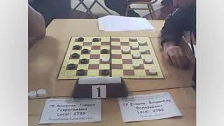 Egorov - Kolesov. Russian Draughts-64 Championship 2019 (Rapid)