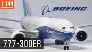 Boeing 777-300ER. Сборка модели гражданского самолета. 1:144.