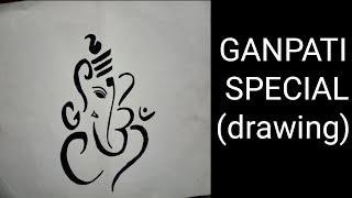 How to draw ganpati (BLACK AND WHITE)