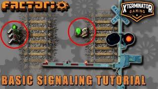 Basic Rail / Train Signaling - Factorio Tutorial & Guide : Rail vs Chain Signals & How To Use Them