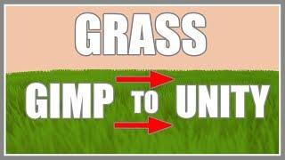 "STYLIZED" GRASS - GIMP TO UNITY IN 7 MINUTES - Game Asset Creation