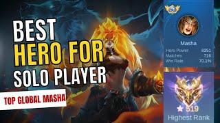 Beat the Dark System with Masha | Mobile Legends | Top Global Masha