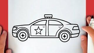 HOW TO DRAW POLICE CAR