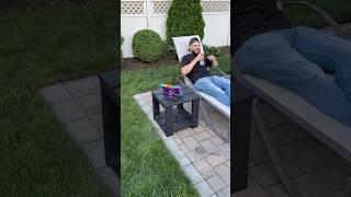 DIY outdoor side table #diy #process #outdoor