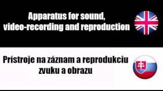 LEARN SLOVAK = Audio=visual equipment