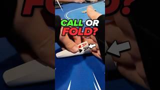 folding aces top set?!  #poker #shorts