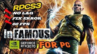 Best Setting for InFamous Ps3 Game on Pc (RPCS3) _ Fix All Issue #infamous #settings