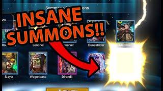 INSANE SUMMONS VERY FIRST LEGENDARY 100 SHARDS NEW PLAYER Raid Shadow Legends