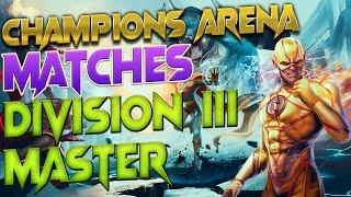 Playing Champions Arena Divisions III Master. Injustice 2 Mobile.