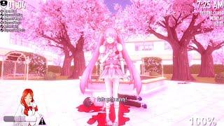 Миюки хулиганит в школе. Yandere Simulator