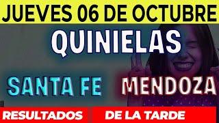 Resultados Quinielas Vespertinas de Santa Fe y Mendoza, Jueves 6 de Octubre