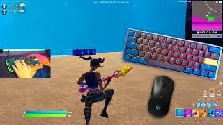 Ducky One 3 Mini Keyboard Sounds  ASMR  Smooth Fortnite Bio's ZoneWars Gameplay 240FPS