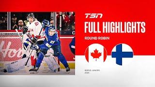 2025 World Junior Championship Highlights: Canada vs Finland