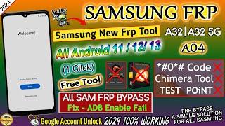 Samsung A32\A04 Frp Bypass 2024 | Without Chimera Tool | All Samsung Frp Bypass Free Tool Unlock Fix