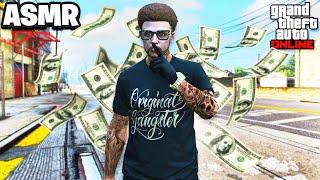 ASMR | GTA 5 LAID BACK MONEY GRINDING  WITH GUM CHEWING & CONTROLLER SOUNDS 