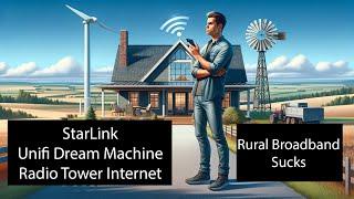 Rural Broadband Solution Using Starlink + Unifi by Ubiquiti + Radio Tower