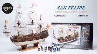 OcCre - How to build the San Felipe wooden ship model - Step by step 41