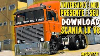 SCANIA LK V8 DOWNLOAD MOD FREE PINHO GAMERS ETS 2 #GRATIDÃO