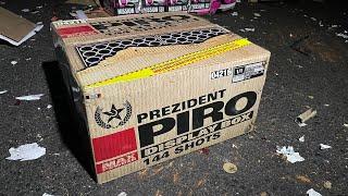 LESLI PREZIDENT PIRO | DISPLAY BOX | VERBUND BATTERIE | 144 SHOTS