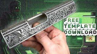 How I Practice Gun Laser Engraving (without a gun) + Free Template!