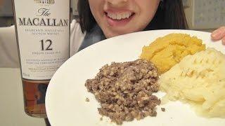 SassEsnacks ASMR: Haggis, Neeps & Tatties | Burns Night Supper | Scottish Food | Macallan Whisky