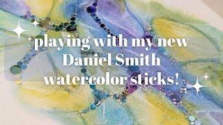 Watercolor Mosaic and Playing With Daniel Smith Watercolor Sticks