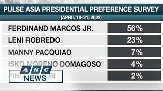 Marcos Jr. keeps lead in Pulse Asia's final pre-election survey | ANC