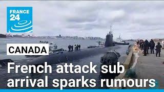 French nuclear-powered attack sub surfaces off Canada near US border • FRANCE 24 English