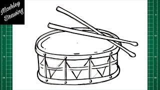 How to Draw a Snare Drum