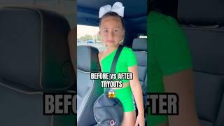 BEFORE vs AFTER TRYOUTS 🫣 #lifeaswegomez #trend #transition