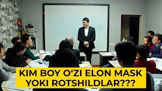 Inson maxluqotlarning sarvari | Kim boy o'zi, Elon Mask yoki Rotshildlar