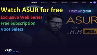 How to Watch Voot Asur Series For Free |Voot Select Subscription For Free|Watch Asur web series free