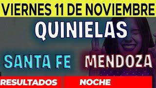 Resultados Quinielas Nocturna de Santa Fe y Mendoza, Viernes 11 de Noviembre