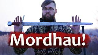 Blow by the crossguard. Mordhau