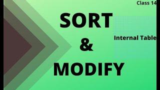 SAP ABAP Tutorial | Class 14 | Report-7 | Internal Table Operation part 3 |SORT