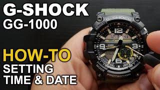 Gshock Mudmaster GG-1000 - Setting the time and date - Module 5476