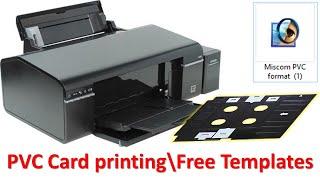 How to print pvc card in epson l805 | Free Templates | Driver
