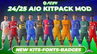 24/25 New Season Kits For FC 24 By Algorithm (+190 New Kits, Fonts & Badges) | *Free*