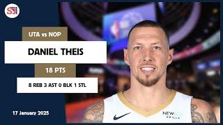 DANIEL THEIS 18 PTS vs UTA 17 Jan 24-25 NOP Highlights