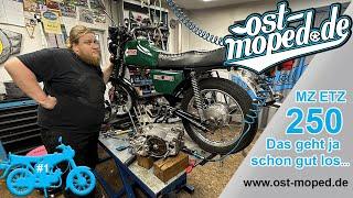 MZ ETZ 250 | Folge 1 | Und der Motor musste doch raus... |  ost-moped.de