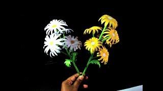 How to Make  Paper Stick Flower - DIY Beautiful Craft Idea With Paper_By Life Hacks 360