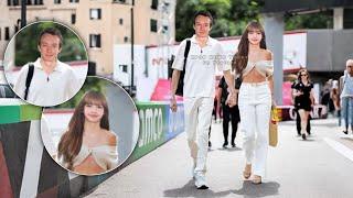 Lisa and Frederic Arnault enjoying their vacation in Paris