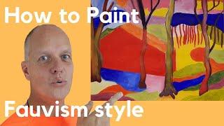 Paint like André Derain Fauvism art landscape – Fauvism characteristics