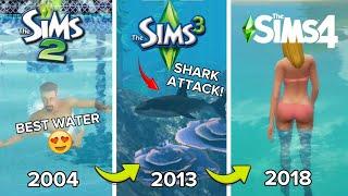 Sims 2 vs Sims 3 vs Sims 4 - Water Logic