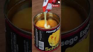 Pon leche condensada en una lata de melocotones y ¡sorprende a todos!